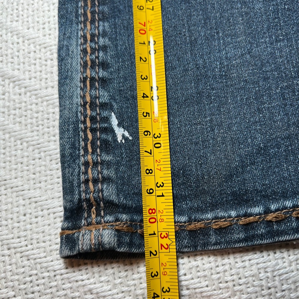 Zanadi Y2K 2001 Low Rise Bootcut Jeans Vintage Dark Wash Size 1 - Picture 9 of 10